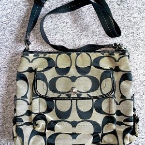 Coach Signature crossbody grey/black